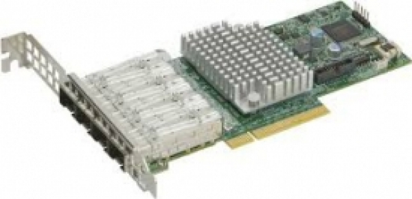 Купить Network Card Supermicro AOC-STG-I4T 4x10GbE XL710-AM1 10GBase-T в магазине wardena.ru