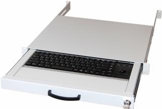 Купить Aixcase AIX-19K1UKDETB-W - Tastaturschublade mit Tastatur und Trackball - lichtgrau , RAL 7035 - 1U - 48,2 cm (19") - PS/2 und USB Anschluss - Deutsch (AIX-19K1UKDETB-W) в магазине wardena.ru