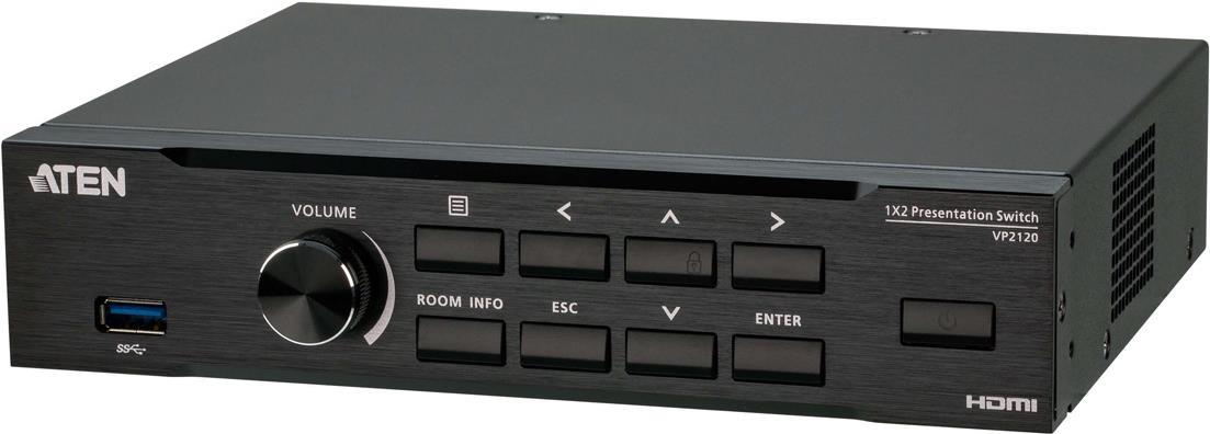 Купить Aten Seamless Presentation Switch with Quad V (VP2120-AT-G) в магазине wardena.ru