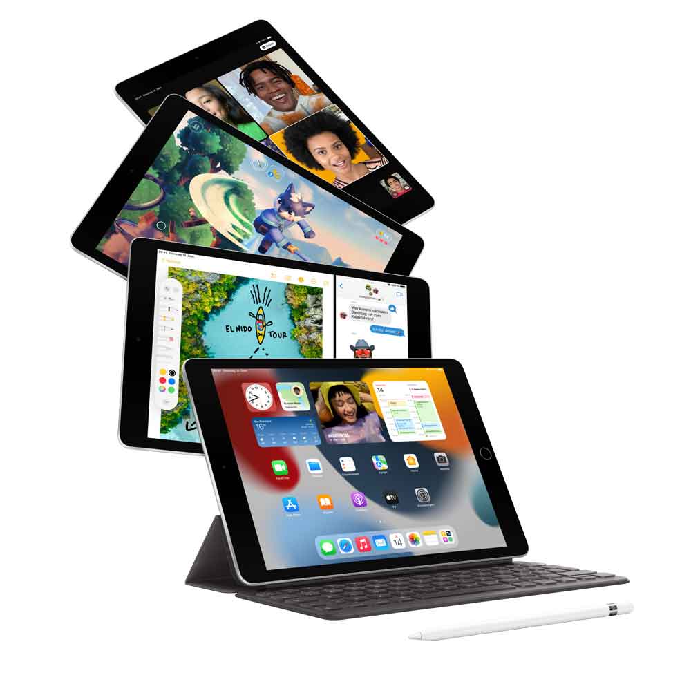 Купить Apple 10.2"  iPad Wi-Fi + Cellular - 9. Generation - Tablet - 64GB - 25,9 cm (10.2") IPS (2160 x 1620) - 3G, 4G - LTE - Space-grau (MK473FD/A) в магазине wardena.ru