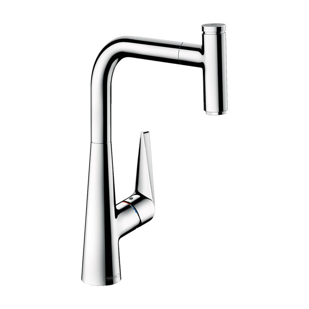 Купить Hansgrohe Talis Select M51 Кухонный смеситель однорычажный 300 Eco с вытяжным изливом 1jet хром 72826000 в магазине wardena.ru