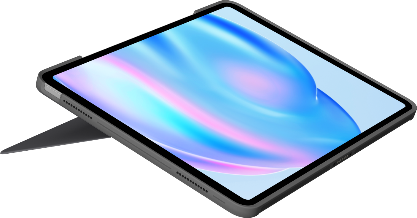 Купить Logitech Combo Touch QWERTZ Deutsch Smart Connector Grau (920-012611) в магазине wardena.ru