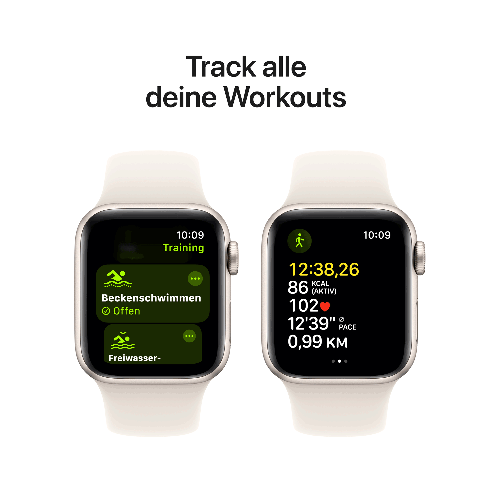 Купить Apple Watch SE GPS 40mm Starlight Aluminium Case mit Starlight Sport Band - S/M (MXEF3QF/A) в магазине wardena.ru
