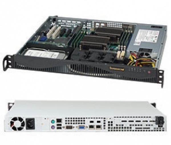 Купить Chassis Supermicro CSE-512F-600LB 1U 680W 1xHDD SATA в магазине wardena.ru