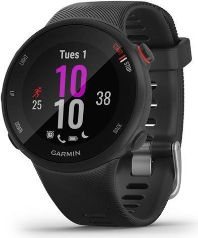 Купить Garmin Forerunner 45S - Schwarz - intelligente Uhr mit Band - Silikon - schwarz - Bandgröße 124-185 mm - S - Anzeige 2.6 cm (1.04") - Bluetooth, ANT+ - 32 g (010-02156-12) в магазине wardena.ru