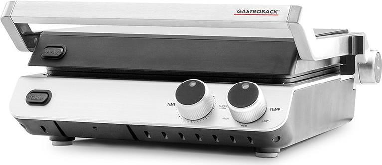 Купить Gastroback Design BBQ Pro - Schwarz - Edelstahl - Rechteckig - Tasten - Drehregler - 1500 cm² - 500 x 300 mm - 2 Zone(n) (42537) в магазине wardena.ru