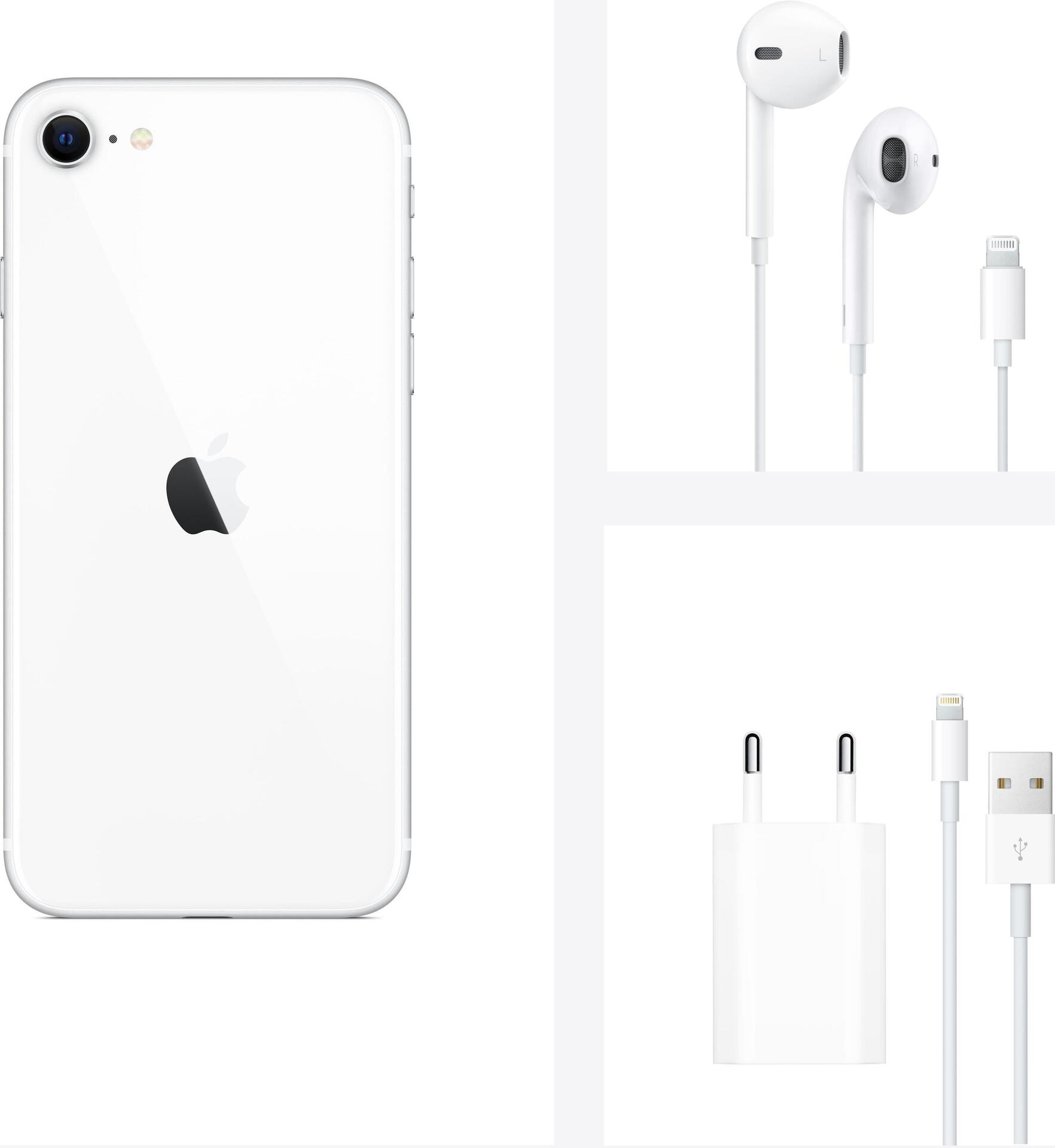 Купить Apple iPhone SE 11,9 cm (4.7" ) 256 GB Hybride Dual-SIM 4G Weiß iOS 14 (MHGX3ZD/A) в магазине wardena.ru