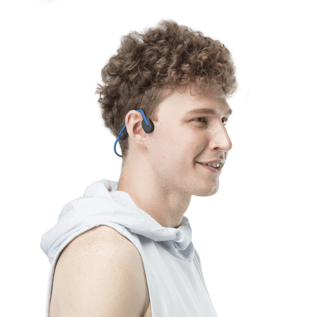 Купить AfterShokz OpenMove - Kopfhörer mit Mikrofon - offenes Ohr - hinter dem Nacken angebracht - Bluetooth - kabellos - Blau (S661BL) в магазине wardena.ru