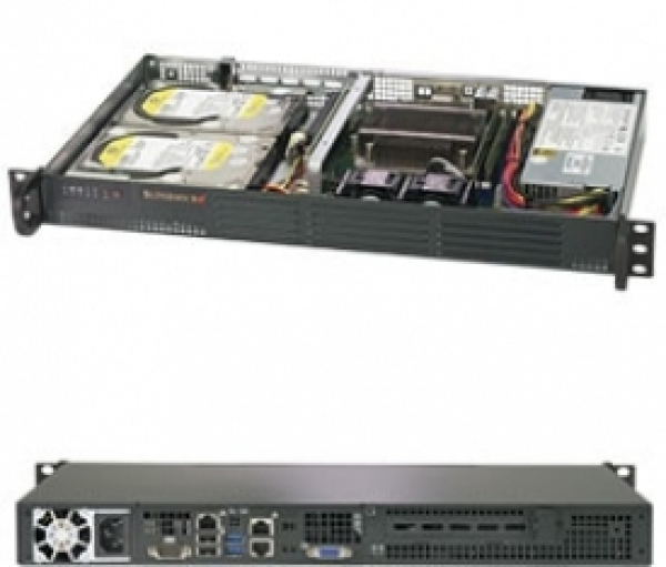 Купить Server Supermicro SYS-5019C-L SuperServer • 504-203B • X11SCL-IF • 1U IPMI в магазине wardena.ru