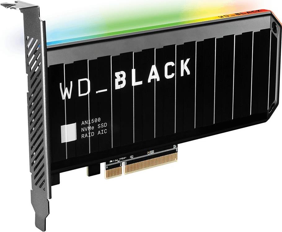 Купить WD_BLACK AN1500 WDS200T1X0L-00AUJ0 - SSD - 2 TB - intern - PCIe-Karte (PCIe-Karte) - PCI Express 3.0 x8 (NVMe) - integrierter Kühlkörper в магазине wardena.ru