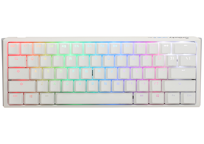 Купить Ducky One 3 Classic Pure White Mini Gaming Tastatur, RGB LED - MX-Black (DKON2161ST-ADEPDPWWWSC1) в магазине wardena.ru