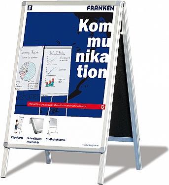 Купить FRANKEN Plakatständer "Standard", DIN A1, 594 x 841 mm für den Außen- und Innenbereich, 4-Bein-Gestell (BSA1) в магазине wardena.ru