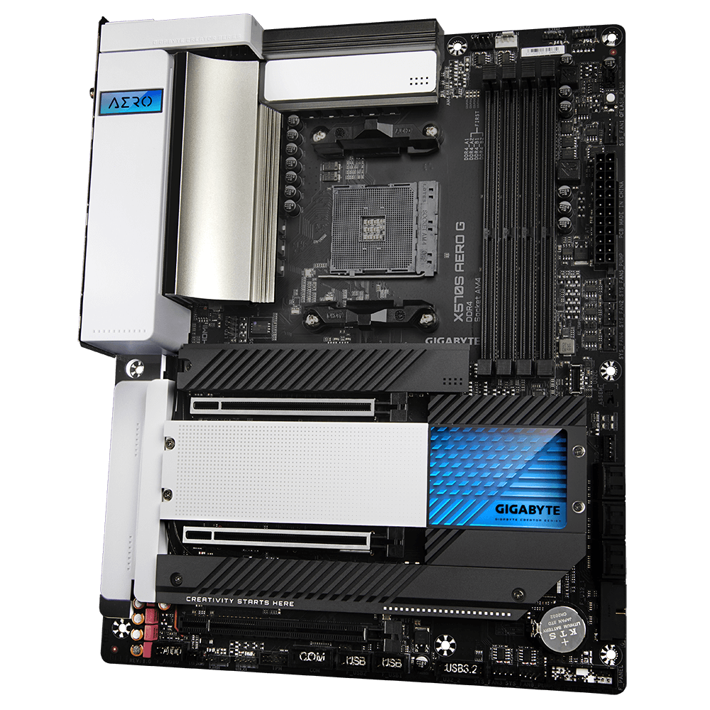 Купить Gigabyte X570S AERO G - AMD - Socket AM4 - AMD Ryzen 3 - AMD Ryzen 5 - AMD Ryzen 7 - 3rd Generation AMD Ryzen 9 - AMD Ryzen 9 5th Gen - Socket AM4 - DDR4-SDRAM - 128 GB (X570S AERO G) в магазине wardena.ru
