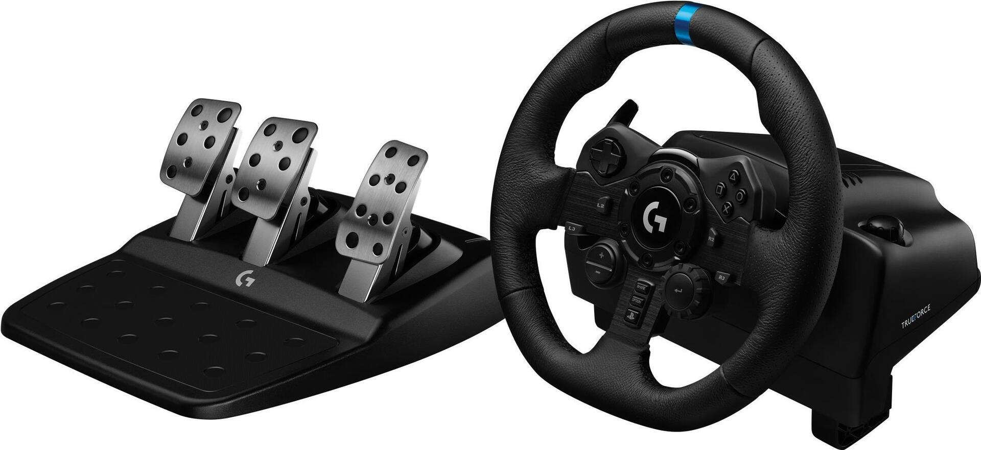 Купить Logitech G923 - Lenkrad- und Pedale-Set - kabelgebunden - Schwarz - für PC, Microsoft Xbox One (941-000160) в магазине wardena.ru