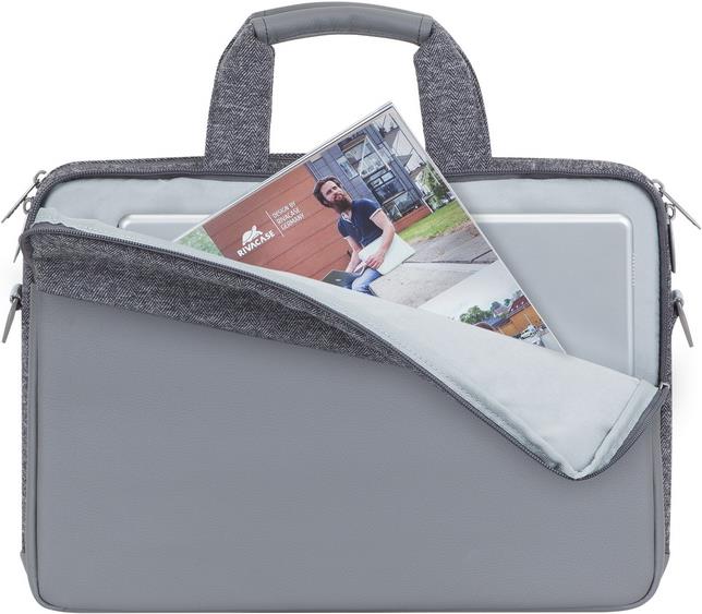 Купить Rivacase 7930 15.6" Messengerhülle Grau (7930 GREY) в магазине wardena.ru