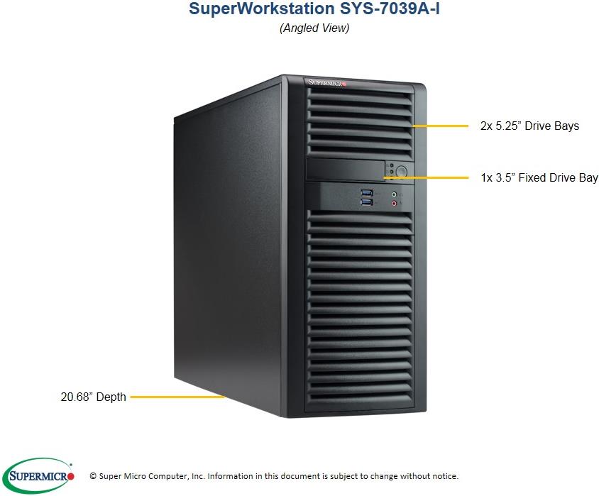 Купить Supermicro SuperWorkstation 7039A-I - MDT - 3U - RAM 0 GB - kein HDD - AST2500 - GigE - kein Betriebssystem - Monitor: keiner (SYS-7039A-I) в магазине wardena.ru