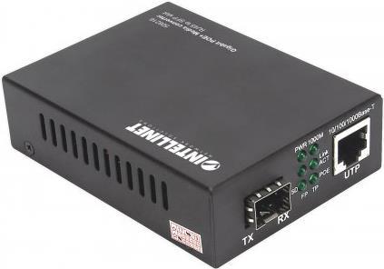 Купить Intellinet Gigabit PoE+ Media Converter - Medienkonverter - GigE - 10Base-T, 100Base-TX, 1000Base-T - RJ-45 / SFP (mini-GBIC) - bis zu 120 km (508216) в магазине wardena.ru