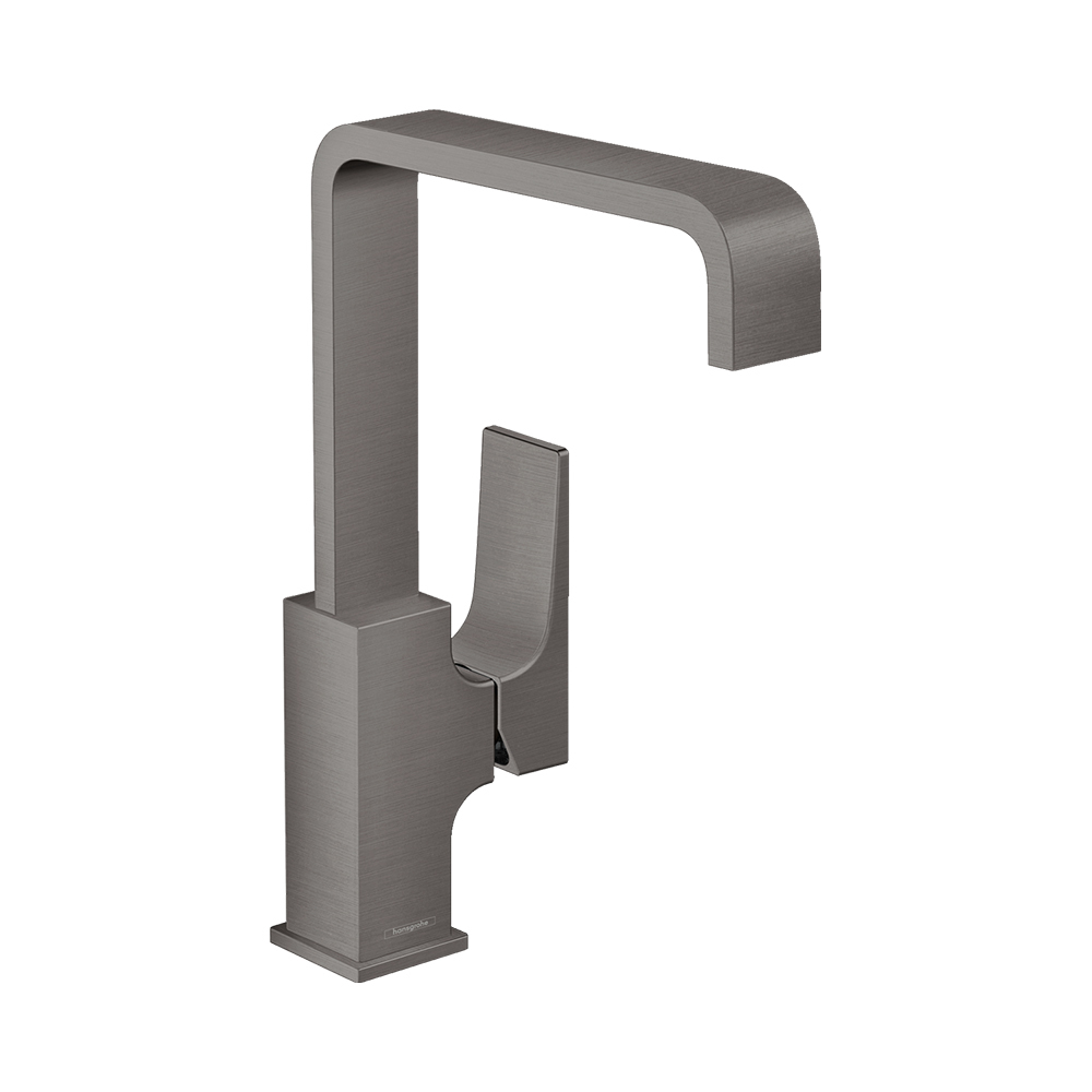 Купить Hansgrohe Metropol Смеситель для раковины 230 однорычажный с рычаговой рукояткой со сливным клапаном Push-Open бронза 32511140 в магазине wardena.ru