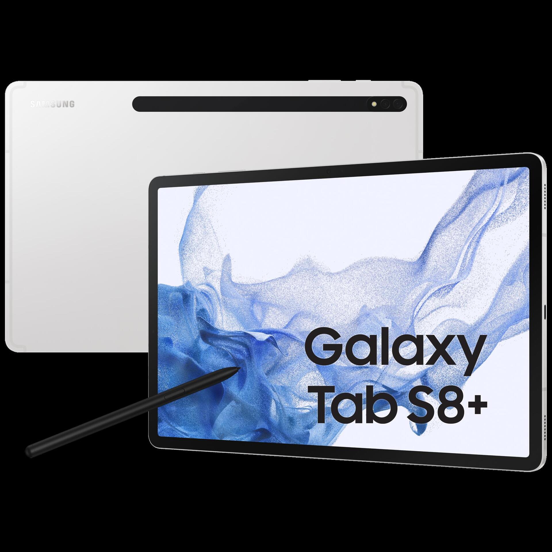 Купить Samsung Galaxy Tab S8+ 5G SM-X806B LTE 256 GB 31,5 cm (12.4" ) Qualcomm Snapdragon 8 GB Wi-Fi 6 (802.11ax) Android 12 Silber (SM-X806BZSBEUE) в магазине wardena.ru