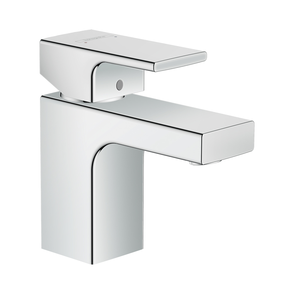 Купить Hansgrohe Vernis Shape Смеситель для раковины однорычажный 70 со сливным гарнитуром черный матовый 71560670 в магазине wardena.ru