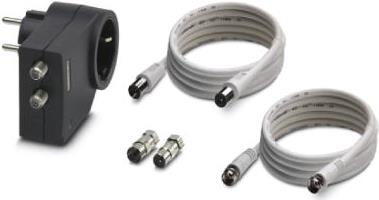 Купить Phoenix MNT-TV-SAT D 1AC-Ausgänge 230V Schwarz Spannungsschutz (2882284) в магазине wardena.ru