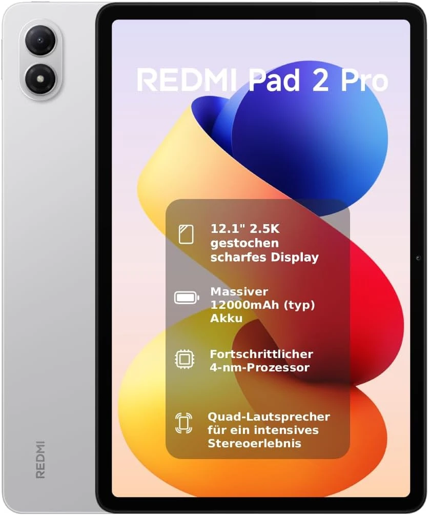 Купить Xiaomi Redmi Pad 2 Pro 8/256GB WiFi Silver [Energieklasse G] (VHU6249EU) в магазине wardena.ru