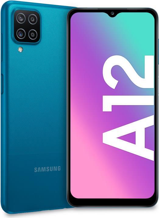 Купить Samsung Galaxy A12 - 4G Smartphone - Dual-SIM - RAM 4 GB / 64 GB - microSD slot - LCD-Anzeige - 6.5" - 1600 x 720 Pixel - 4x x Rückkamera 48 MP, 5 MP, 2 MP, 2 MP - front camera 8 MP - Blau (SM-A127FZBVEUE) в магазине wardena.ru