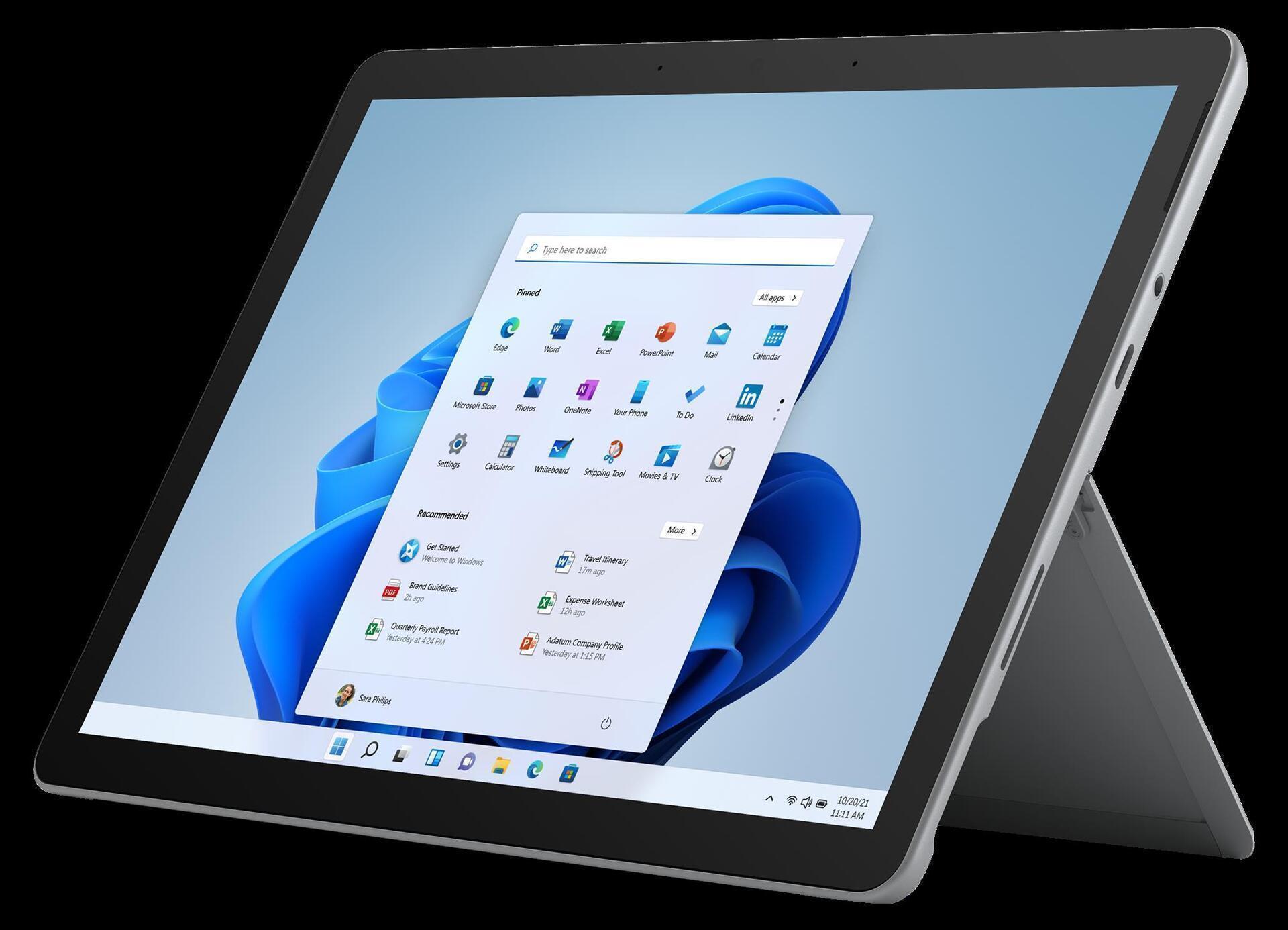 Купить Microsoft Surface Go 3 - Tablet - Pentium Gold 6500Y / 1.1 GHz - Windows 11 Home in S mode - 8 GB RAM - 128 GB SSD - 26.7 cm (10.5") Touchscreen 1920 x 1280 - UHD Graphics 615 - Bluetooth, Wi-Fi 6 - Platin (8VA-00003) в магазине wardena.ru