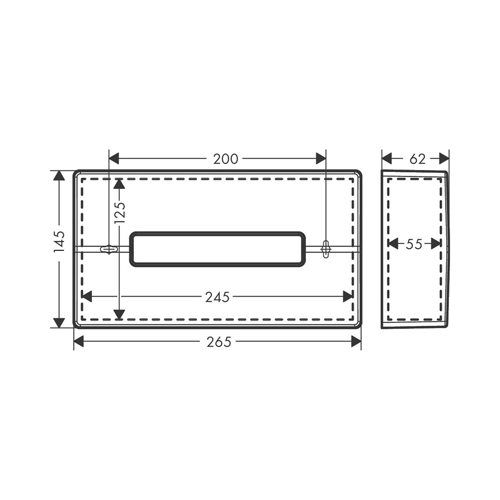 Купить Hansgrohe AddStoris Держатель для салфеток хром 41774000 в магазине wardena.ru