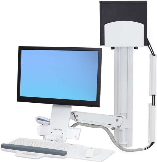 Купить Ergotron StyleView Sit-Stand Combo System With Medium white CPU Holder - Befestigungskit (Gelenkarm, Wandschienenhalterung) für LCD-Anzeige/Tastatur/Maus/Barcodescanner/CPU (Heben und Senken) - Kunststoff, Aluminium - we (45-271-216) в магазине wardena.ru