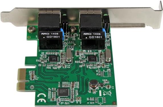Купить StarTech.com Dual Port Gigabit PCI Express Server Network Adapter Card - Netzwerkadapter - PCIe Low Profile - Gigabit Ethernet x 2 (ST1000SPEXD4) в магазине wardena.ru