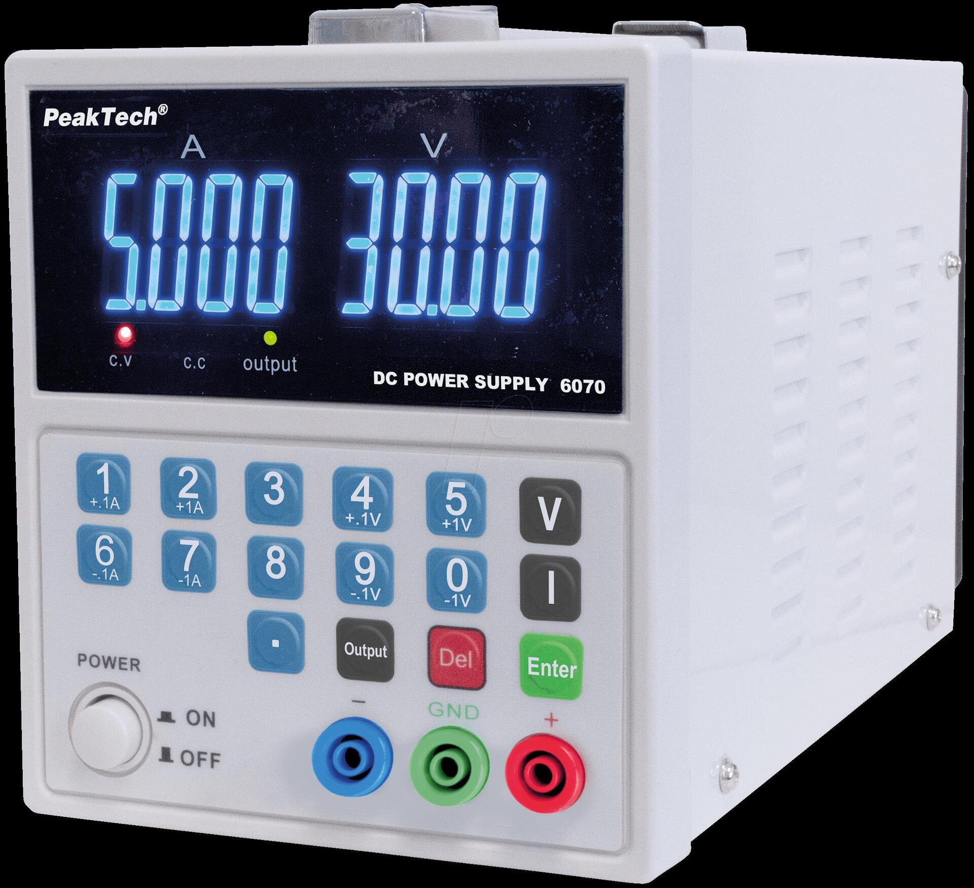 Купить PeakTech Labornetzgerät 1 Kan. ...30 VDC VDC 5 A (PeakTech 6070) (P 6070) в магазине wardena.ru