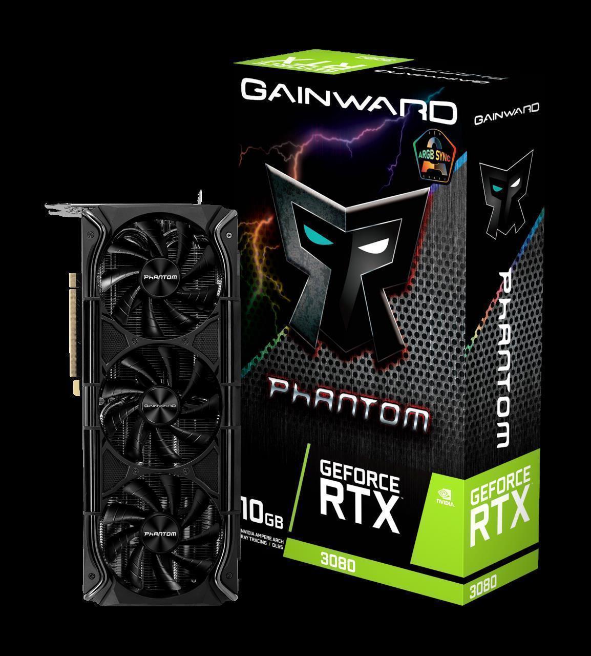 Купить Gainward GeForce RTX 3080 Phantom+ - Grafikkarten - GF RTX 3080 - 10 GB GDDR6X - PCIe 4.0 x16 - HDMI, 3 x DisplayPort (471056224-2881) в магазине wardena.ru