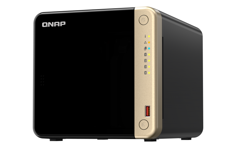 Купить QNAP TS-464 - NAS-Server - 4 Schächte - SATA 6Gb/s - RAID 0, 1, 5, 6, 10, JBOD - RAM 8 GB - 2.5 Gigabit Ethernet - iSCSI Support (TS-464-8G) в магазине wardena.ru