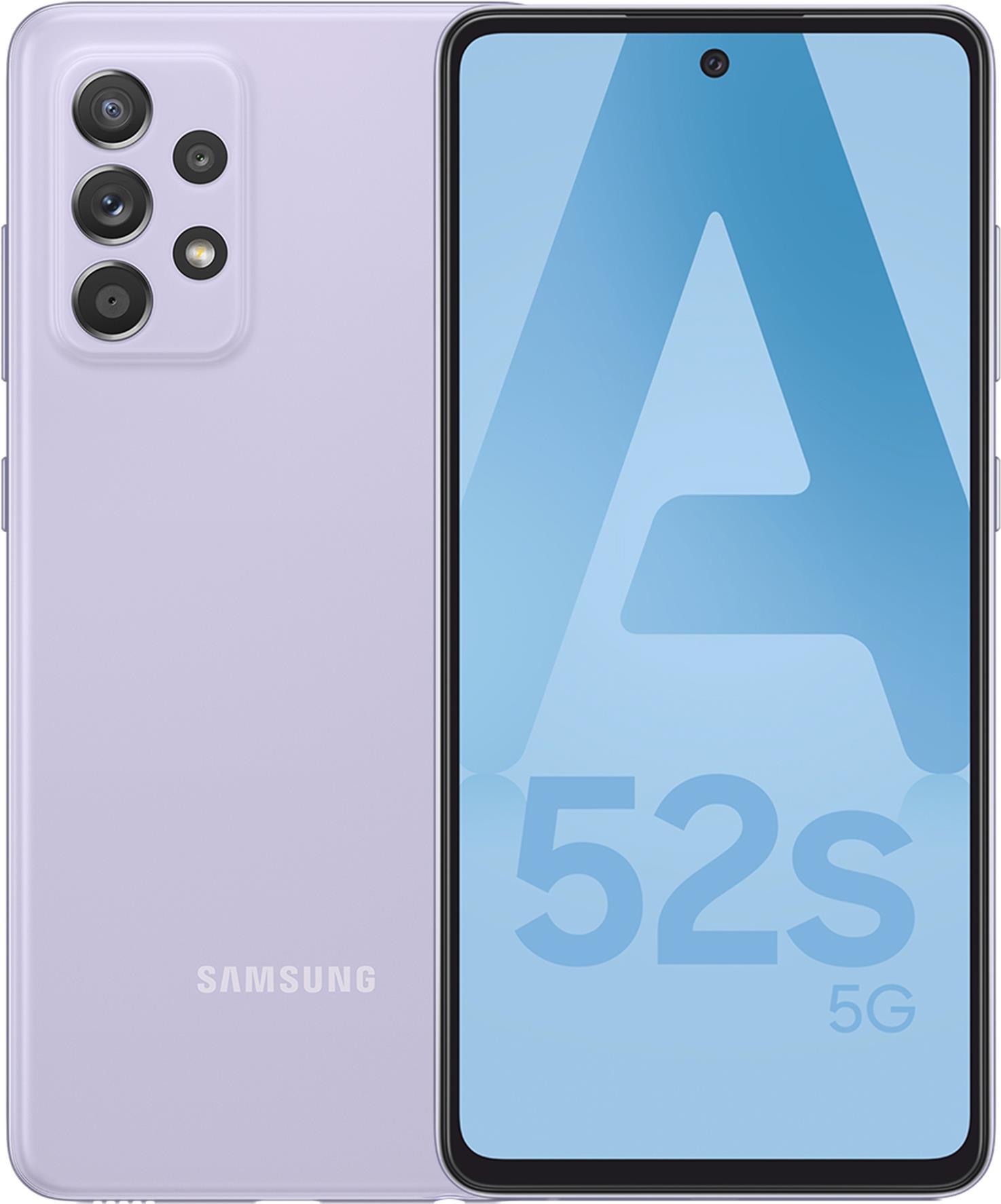 Купить Samsung Galaxy A52s 5G - 5G Smartphone - Dual-SIM - RAM 6 GB / Internal Memory 128 GB - microSD slot - OLED-Display - 6.5" - 2400 x 1080 Pixel - 4x x Rückkamera 64 MP, 12 MP, 5 MP, 5 MP - front camera 32 MP - Awesome Vio (SM-A528BLVCEUB) в магазине wardena.ru