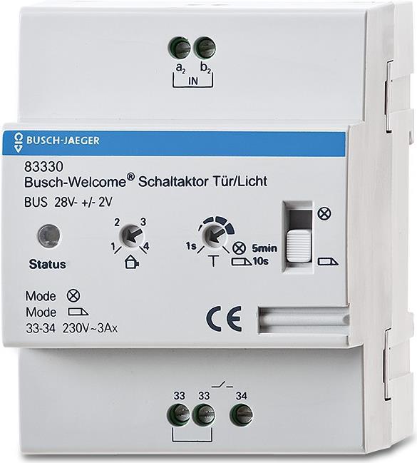 Купить Busch-Jaeger 83330 Smart-Home-Aktor DIN-Schienenmontage Schaltaktor (2CKA008300A0044) в магазине wardena.ru