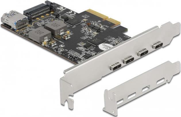 Купить Delock - USB-Adapter - PCIe 3.0 x4 Low-Profile - USB-C 3,2 Gen 2 x 4 + USB 3,2 Gen 2 (intern) x 1 (90059) в магазине wardena.ru
