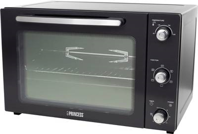 Купить Princess 112761 Konvektionsbackofen DeLuxe - 55 l - 2000 W - Schwarz - Drehregler - Glas - CE (01.112761.01.001) в магазине wardena.ru