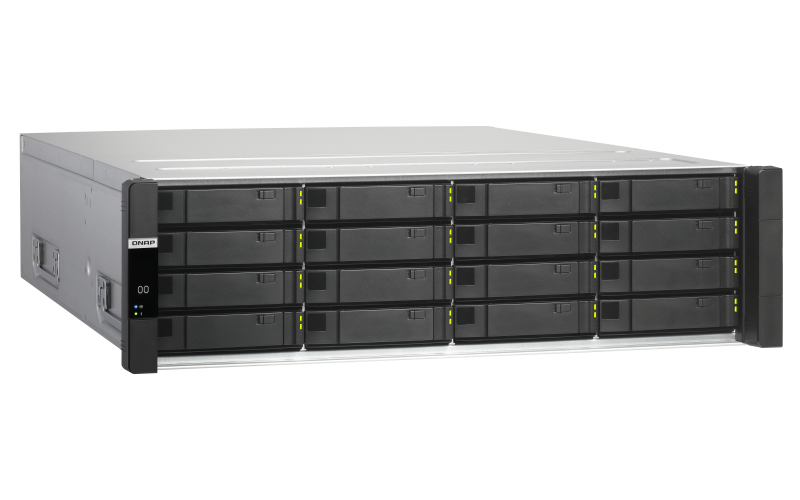 Купить QNAP ES1686dc Eingebauter Ethernet-Anschluss Rack (3U) Schwarz NAS (ES1686DC-2142IT-128G) в магазине wardena.ru