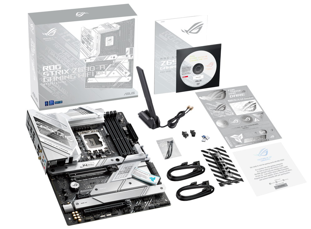 Купить ASUS ROG STRIX Z690-A GAMING WIFI D4 - Motherboard - ATX - LGA1700-Sockel - Z690 Chipsatz - USB-C Gen2, USB 3.2 Gen 1, USB 3.2 Gen 2, USB-C Gen 2x2 - 2.5 Gigabit LAN, Wi-Fi, Bluetooth - Onboard-Grafik (CPU erforderlich) (90MB18K0-M0EAY0) в магазине wardena.ru