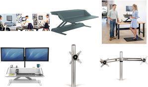 Купить Fellowes Lotus Sit-Stand Workstation - Aufstellung für LCD-Bildschirm/Tastatur/Maus - weiß (0009901) в магазине wardena.ru