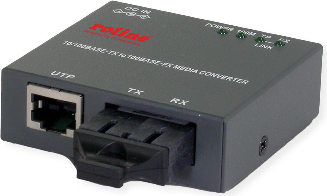Купить ROLINE Konverter 10/100 RJ45/SC kompakt - Converter - 0,1 Gbps - Ethernet - RJ-45 (21.13.1132) в магазине wardena.ru