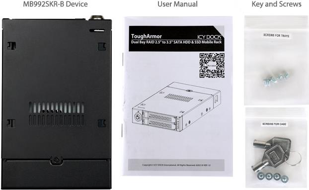 Купить ICY Dock ToughArmor - Gehäuse für Speicherlaufwerke - 6.4 cm (2.5") - mattschwarz (MB992SKR-B) в магазине wardena.ru