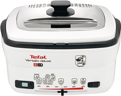 Купить Tefal Versalio Deluxe 9 in1 - Fritteuse - 1600 W - Schwarz/Weiß (FR 4950) (FR4950) в магазине wardena.ru