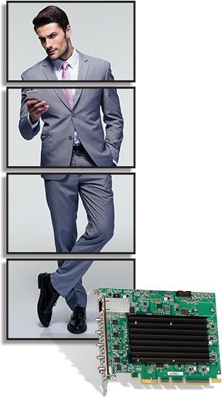 Купить Matrox QuadHead2Go Q155 4K standalone PCIe card (Q2G-H4K-C) в магазине wardena.ru