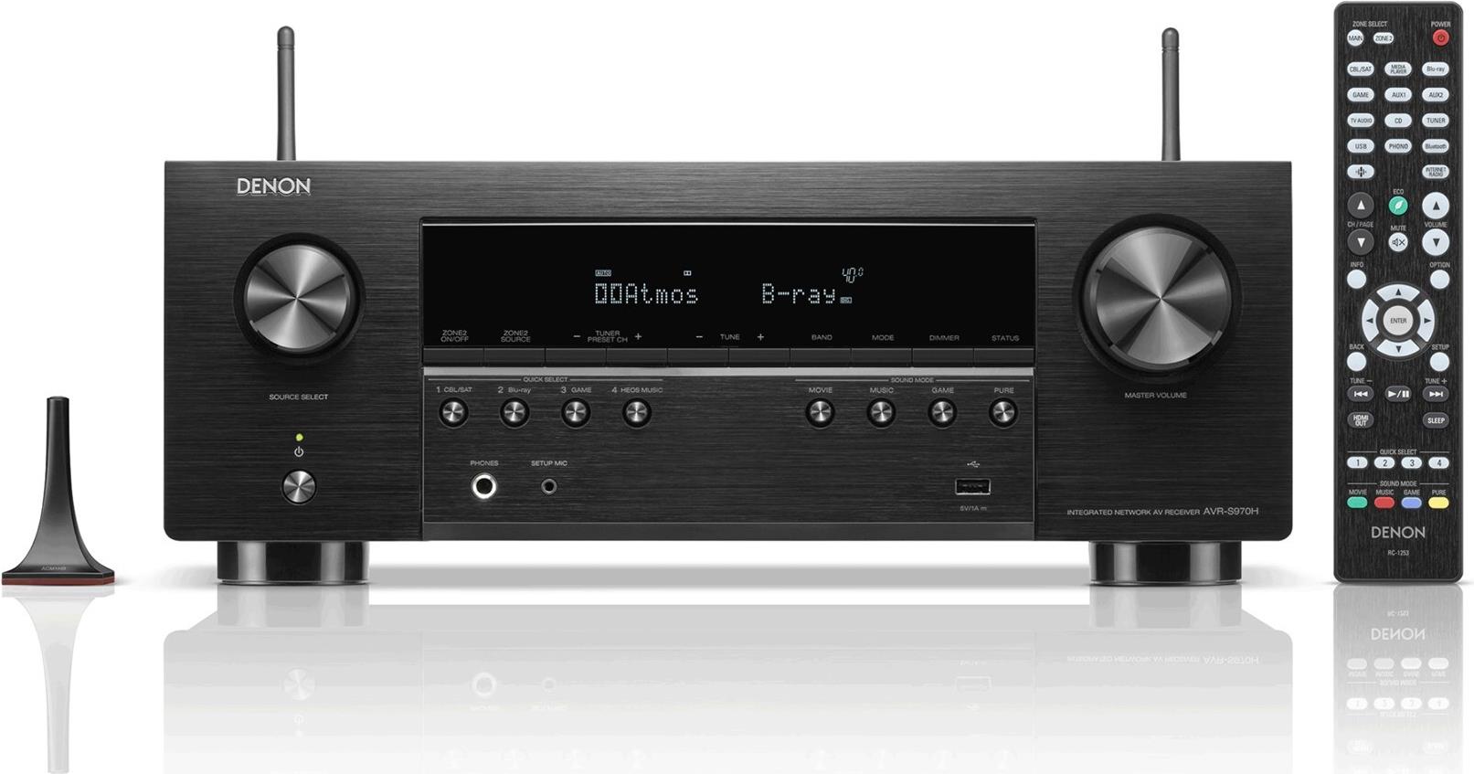 Купить Denon AVR-S970H - 85 W - 7.1 Kanäle - 125 W - AAC - ALAC - FLAC - MP3 - WAV - WMA - AM - FM - 500 W (AVR-S970H) в магазине wardena.ru