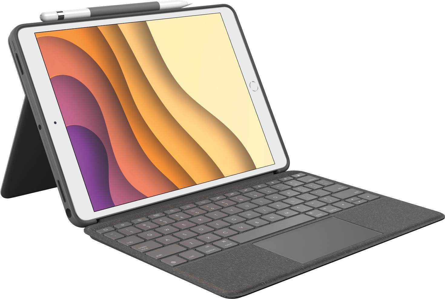 Купить Logitech Combo Touch für iPad Air (3. Generation) und iPad Pro 10.5" Tastatur-Case mit Trackpad, kabelloser Tastatur und Smart Connector-Technologie - Graphite (920-009640) в магазине wardena.ru