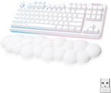 Купить Logitech G G715 - Tastatur - tenkeyless - Hintergrundbeleuchtung - Bluetooth, LIGHTSPEED - QWERTY - GB - Tastenschalter: Linear - weiß (920-010690) в магазине wardena.ru