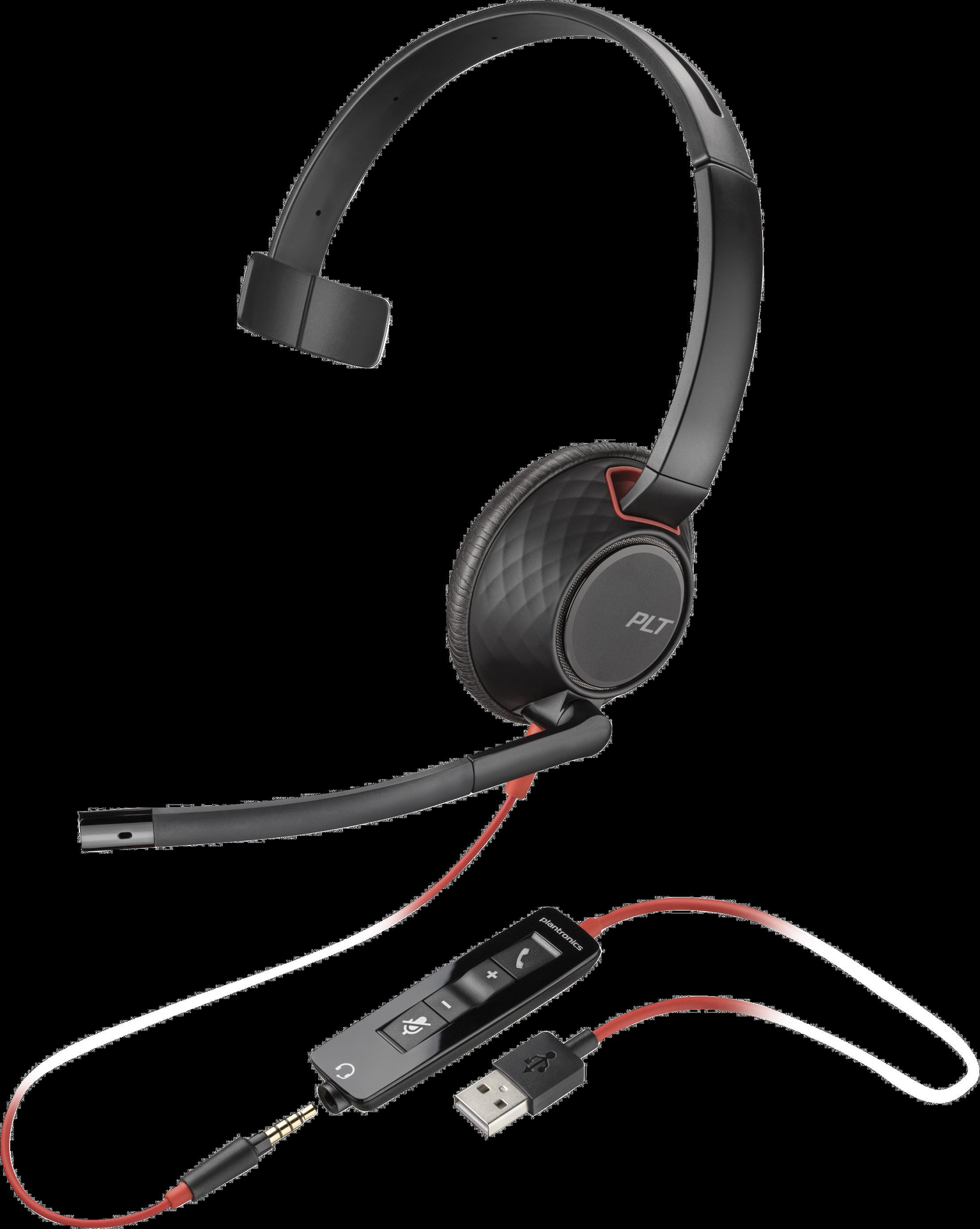 Купить HP POLY Poly Blackwire 5210 - Blackwire 5200 series - Headset - On-Ear - kabelgebunden - aktive Rauschunterdrückung - 3,5 mm Stecker, USB-A - Schwarz - Zertifiziert für Skype für Unternehmen, Zertifiziert für Microsoft T (80R98AA) в магазине wardena.ru