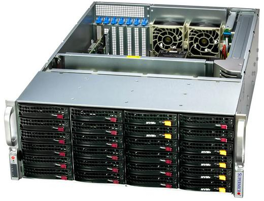 Купить Server Supermicro SSG-641E-E1CR24L Storage • 846BTS-R1K23BP5 • X13DEI-T • 4U IPMI в магазине wardena.ru